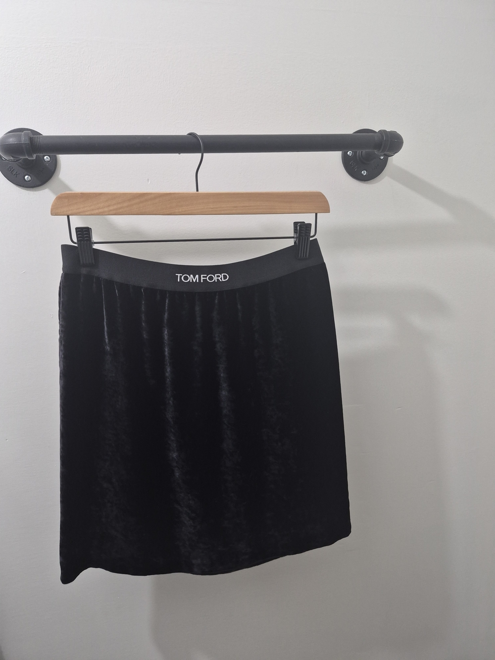 TOM FORD Black Velvet Mini Skirt